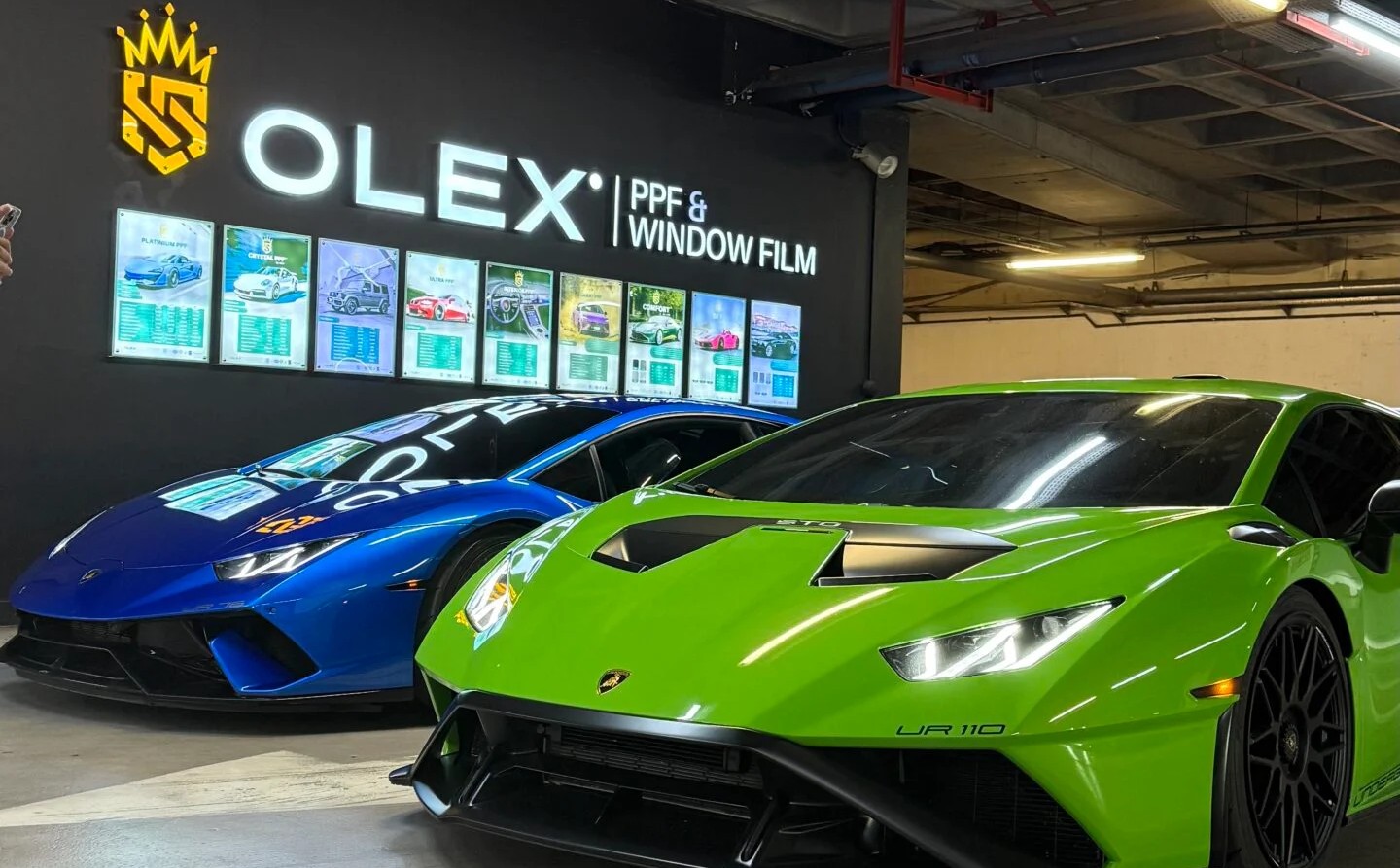 Olex Moi Garage stüdyosunda koruma uygulaması yapılan spor otomobil
